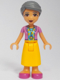 LEGO frnd622 Friends Abuelita - Dark Pink Vest, Bright Light Orange Skirt Long, Magenta Shoes