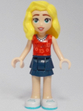 LEGO frnd623 Friends Matilde - Red Top, Dark Blue Layered Skirt, White Shoes
