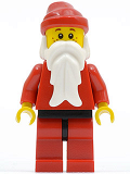 LEGO hol012 Santa, Red Legs with Black Hips, Freckles