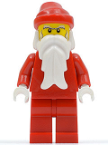 LEGO hol013 Santa, Red Legs, White Bushy Eyebrows
