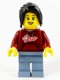 LEGO hol229 Woman, Dark Red 