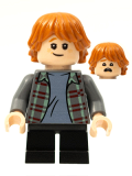 LEGO hp280 Ron Weasley, Plaid Shirt