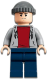 LEGO jw094 Guard - Knit Cap, Light Bluish Gray Sweatshirt
