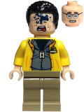 LEGO jw106 Dennis Nedry - Dark Blue Undershirt