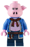 LEGO mk109 Pigsy - Blue Open Robe, Dark Blue Medium Legs