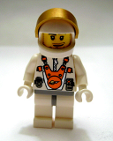 LEGO mm015 Mars Mission Astronaut with Helmet, Metallic Gold Visor, Smirk and Stubble Beard