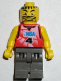 LEGO nba030 NBA player, Number 4 with Dark Gray Legs