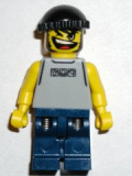 LEGO nba032 Basketball Street Player, Light Gray Torso and Dark Blue Legs