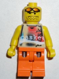 LEGO nba033 Basketball Street Player, Tan Torso and Orange Legs
