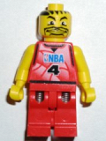 LEGO nba044 NBA player, Number 4 with Red Legs