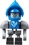 LEGO nex090 Clay Bot - Dark Bluish Gray Shoulders and Blue Helmet (70351)