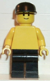 LEGO pln094 Plain Yellow Torso with Yellow Arms, Black Legs, Black Cap