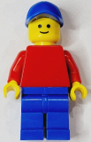 LEGO pln196 Plain Red Torso with Red Arms, Blue Legs, Blue Cap