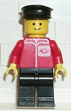 LEGO post001 Post Office - Black Legs, Black Hat