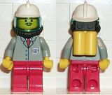 LEGO res007 Coast Guard 2 - Red Legs, Airtanks, White Fire Helmet