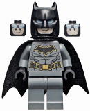 LEGO sh589a Batman - Dark Bluish Gray Suit with Gold Outline Belt and Crest, Mask and Cape (Type 3 Cowl, Spongy Cape)