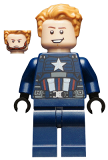 LEGO sh625 Captain America - Dark Blue Suit, Black Hands