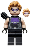 LEGO sh626 Hawkeye - Black and Dark Purple Suit, Goggles, Quiver
