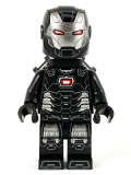 LEGO sh646 War Machine - Black and Silver Armor with Neck Bracket