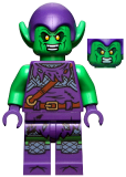 LEGO sh695 Green Goblin - Bright Green, Dark Purple Outfit