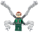 LEGO sh727 Dr. Octopus (Otto Octavius) / Doc Ock - Dark Green Suit with Appendages