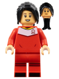 LEGO soc158 Yuki Nagasaki - Red Soccer Uniform