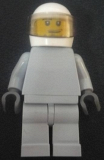 LEGO sp086 Star Justice Astronaut 1 - without Torso Sticker, Smirk and Stubble Beard