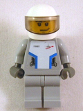 LEGO sp086s Star Justice Astronaut 1 - with Torso Sticker (Silver Badge), Smirk and Stubble Beard