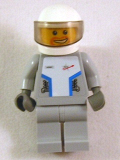LEGO sp088s Star Justice Astronaut 3 - with Torso Sticker (beard around mouth, silver badge)