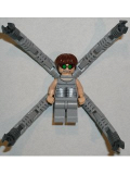 LEGO spd016 Dr. Octavious (Octavius) / Doc Ock, Light Bluish Gray Torso, Light Bluish Gray Legs - With Arms