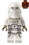 LEGO sw1179 Snowtrooper - Male, Printed Legs, Dark Tan Hands, Reddish Brown Head, Grimace