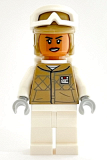 LEGO sw1185 Hoth Rebel Trooper Dark Tan Uniform and Helmet, White Legs and Backpack, Female