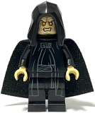 LEGO sw1263 Emperor Palpatine - Spongy Cape, Hood Basic, Yellow Eyes