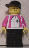 LEGO tel001s German Telekom Racing Cyclist - with Torso Stickers