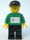 LEGO tel006s German Telekom Racing Cyclist Green - with Torso Stickers