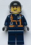 LEGO twn375 Helicopter Pilot - Dark Blue Suit with Harness