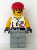 LEGO wc4060 Grip with Light Gray Legs, Red Cap
