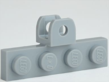 Bricker - Part LEGO - 98263 Plate, Modified 1 x 4 with Towball Socket,  Flattened with Holes