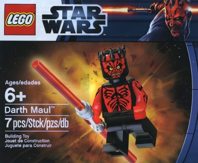 Star Wars Zabrak Horns with Darth Maul Pattern LEGO Minifig Headgear 